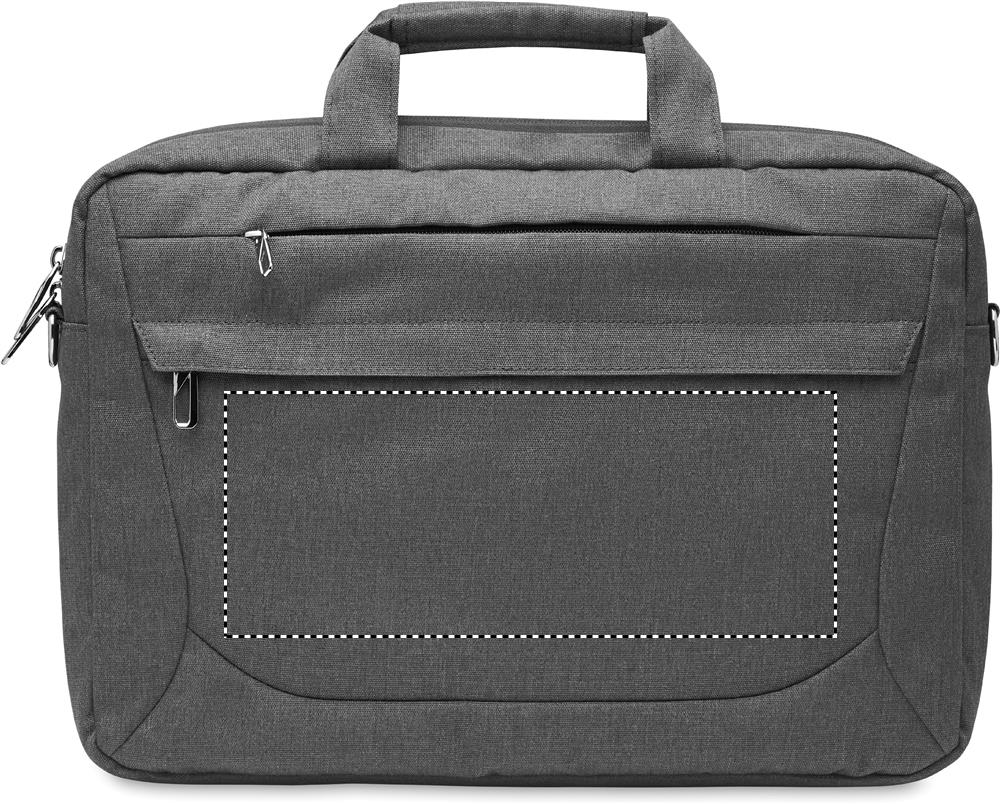 600 RPET laptop bag front 03