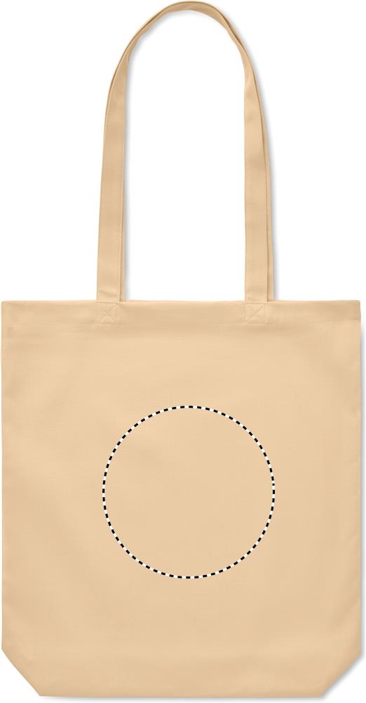 270 gr/m² Canvas shopping bag back embroidery 65
