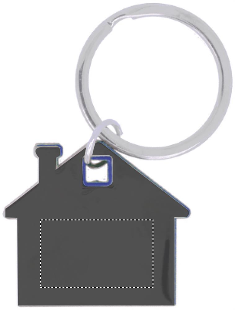 House shape plastic key ring back 37