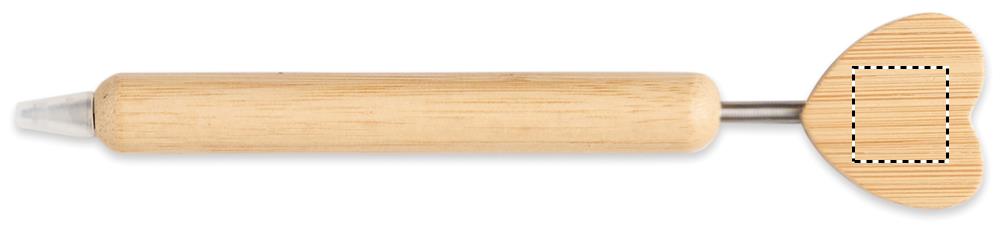 Bamboo heart ball pen side 2 40