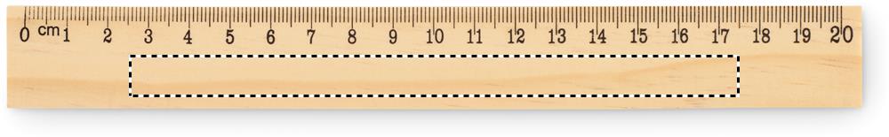 Righello in legno 20 cm cm side 40