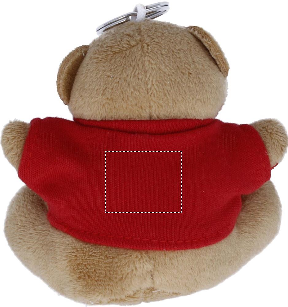 Teddy bear key ring back 05