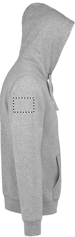 SPIKE HOOD UOMO 280gr arm right gy