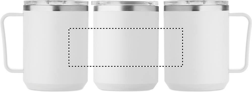 Double wall mug 400ml roundscreen 06