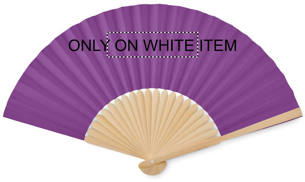 Manual hand fan front on white 21
