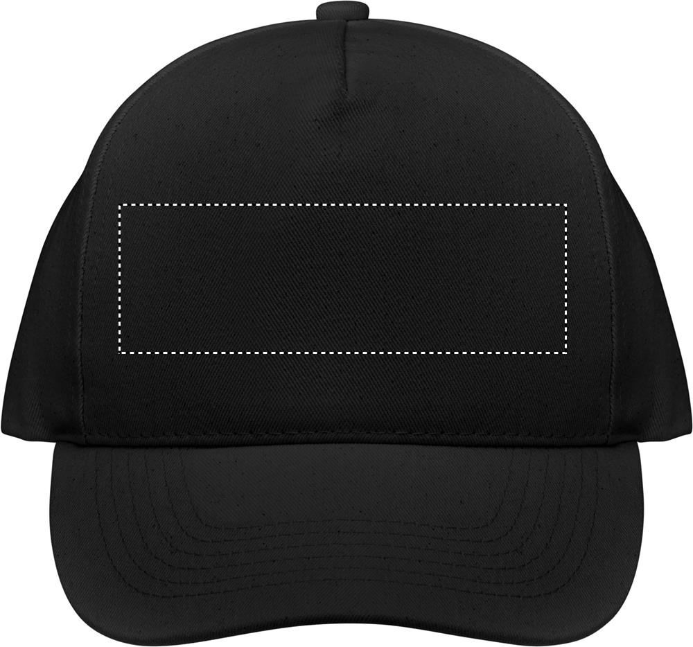 Organic cotton baseball cap front embroidery 03