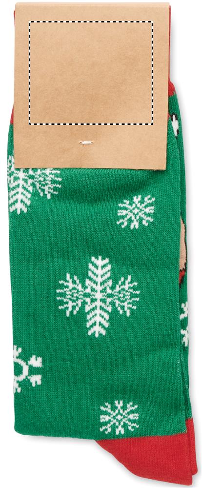 Pair of Christmas socks L cardboard side 2 09