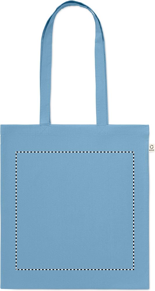 Recycled cotton shopping bag front 20