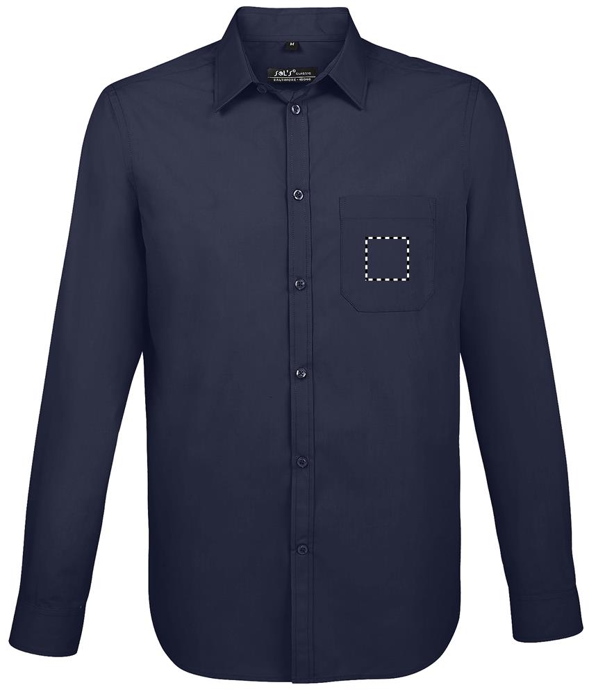 BALTIMORE FIT POPLIN SHIRT front pocket ef