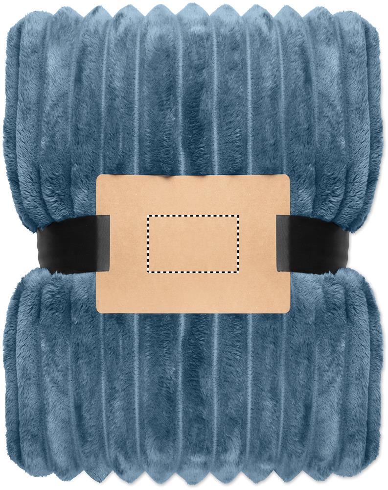 Coperta a righe in pile RPET inlay pad 20