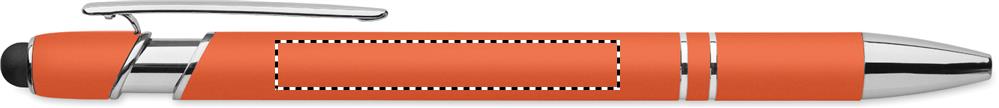 Recycled aluminium stylus pen clip left handed 10