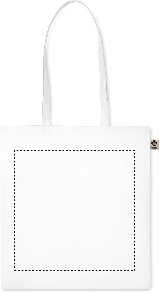 Organic cotton shopping bag front 06