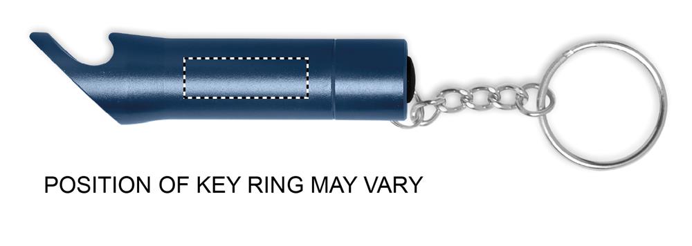 Metal torch key ring barrel right 85