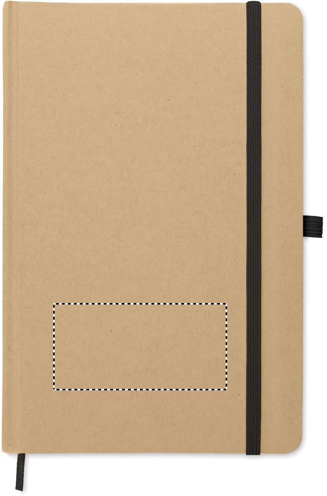 A5 notebook in recycled carton front pad 03