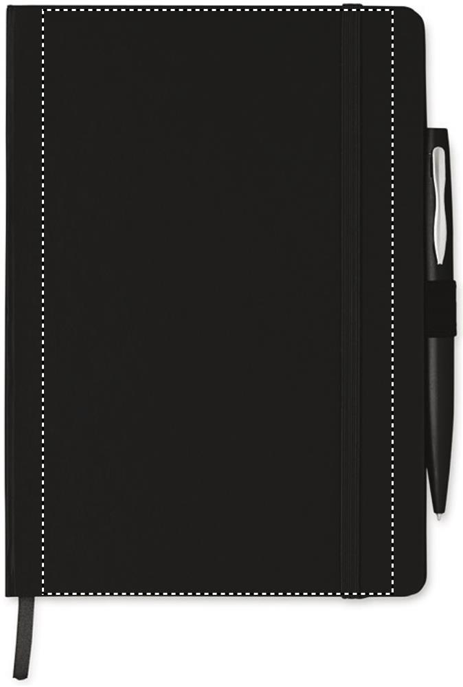 A5 notebook with pen 72 lined front 03