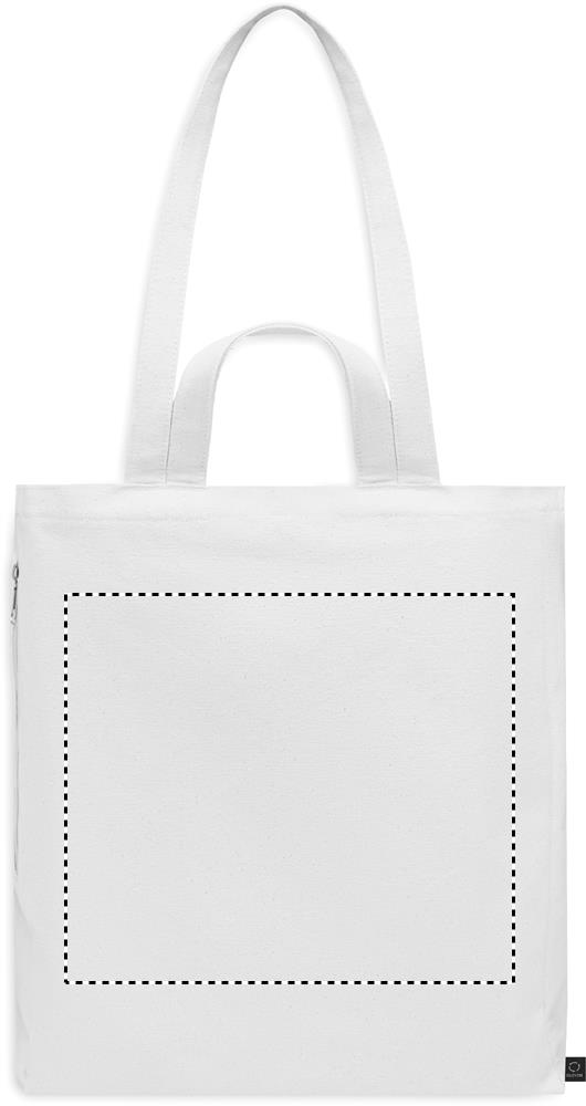 Recycled cotton shopping bag back td1 06