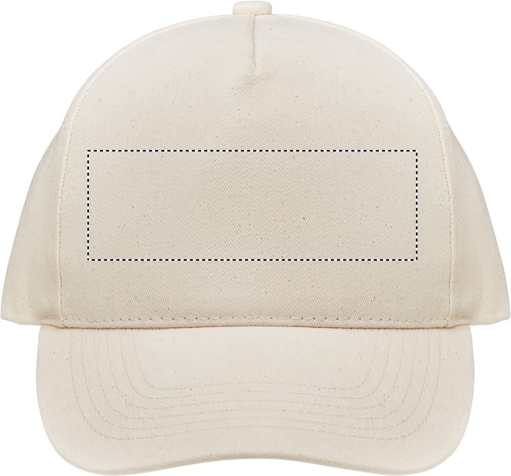 Organic cotton baseball cap front embroidery 13