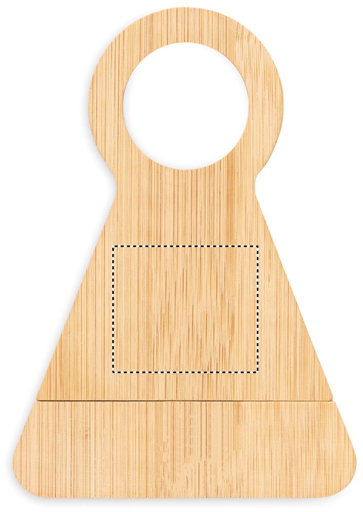 Bamboo bottle stand & opener side 3 40