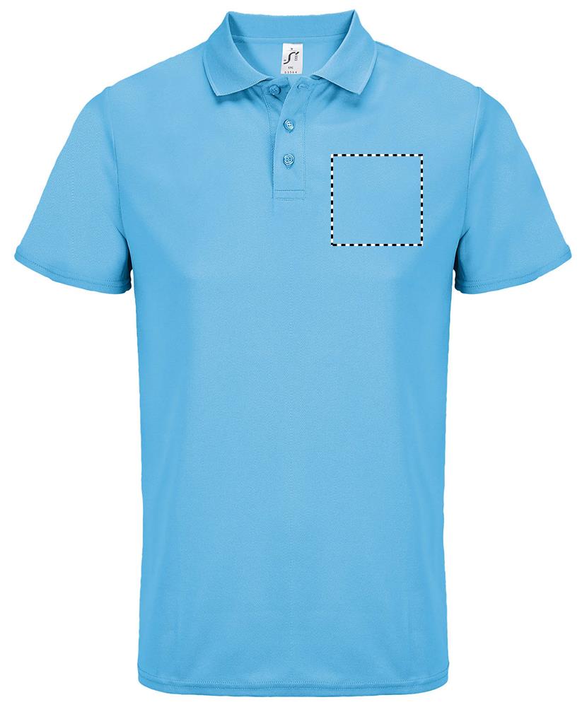 PITCHER UNISEX POLO chest aq