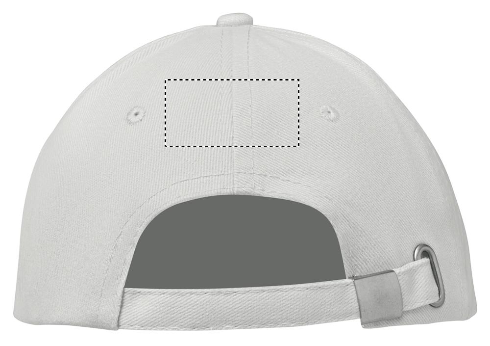 BUFFALO SIX PANEL CAP back wh