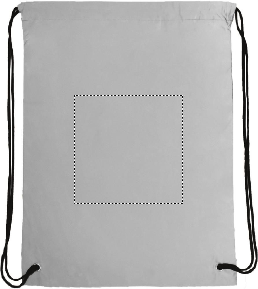 High reflective drawstring bag front transfer 14