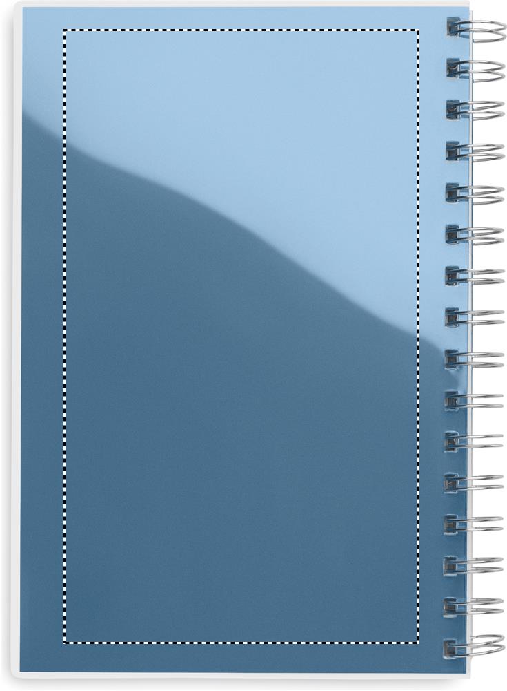 A5 RPET notebook recycled lined transparent back 37