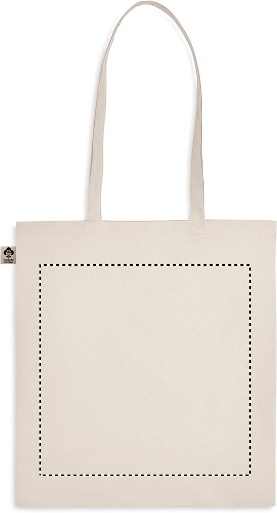 Organic cotton shopping bag back 13