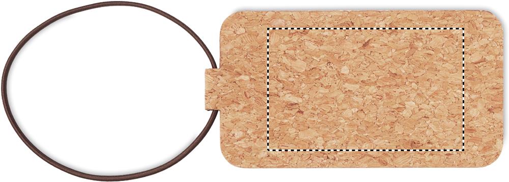 Cork luggage tag front 13