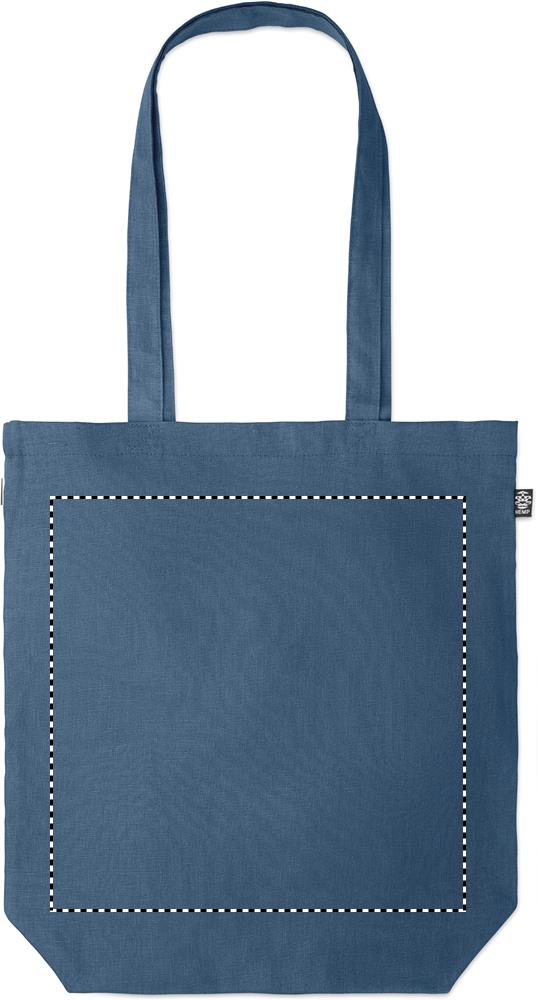 Shopping bag in hemp 200 gr/m² front 04