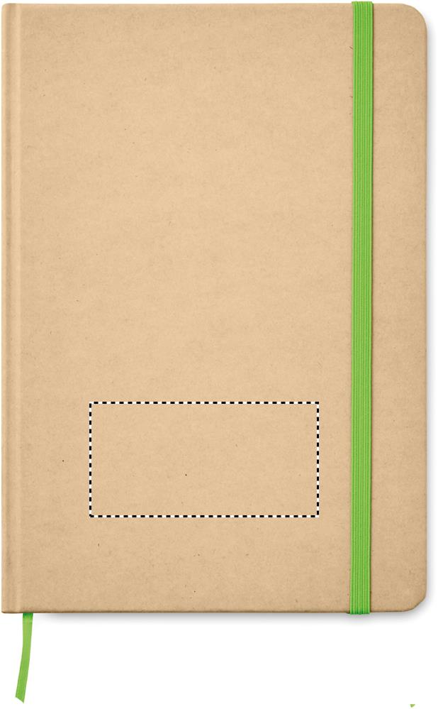 A5 recycled notebook 80 lined front pad 48