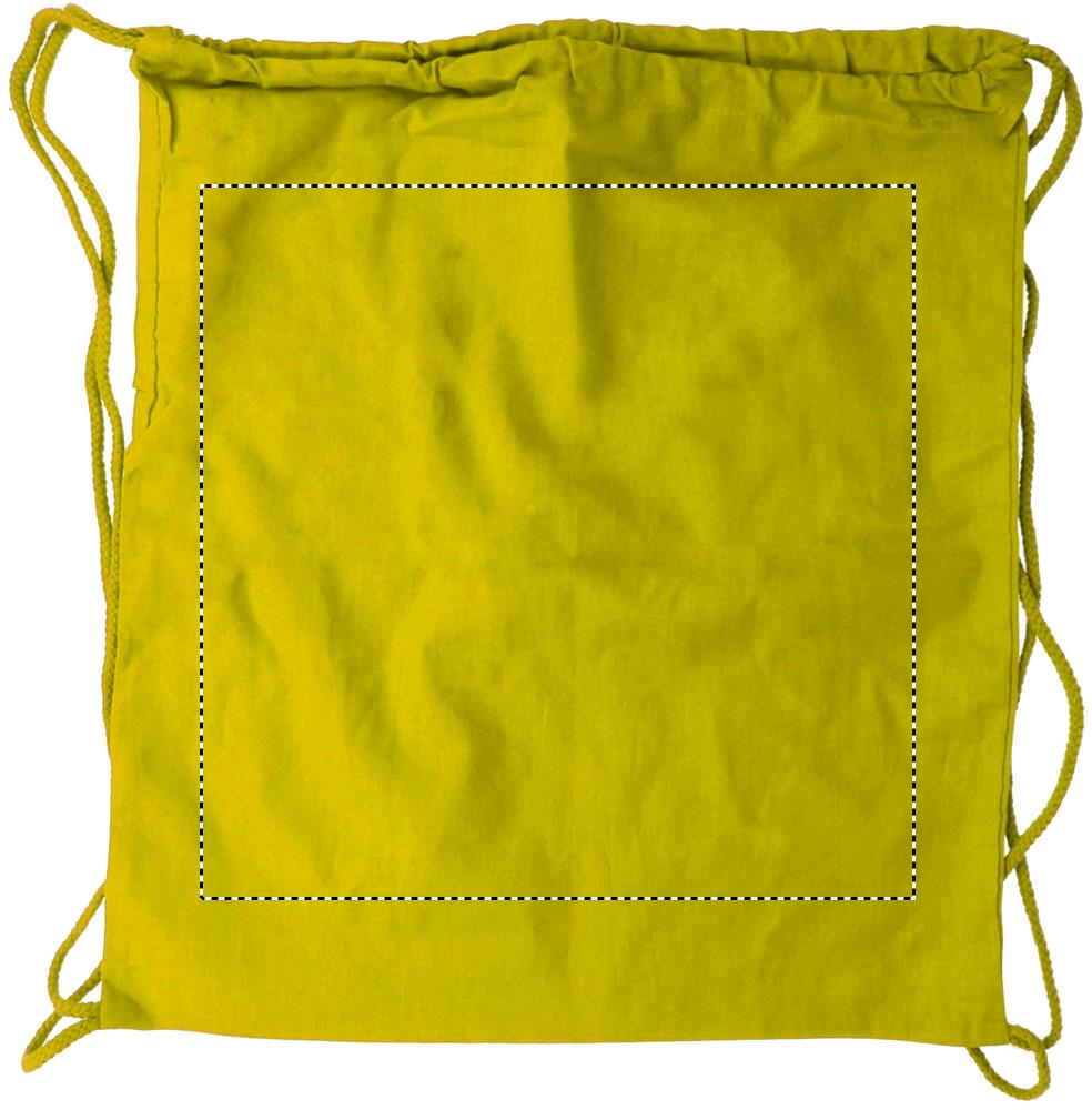 100gr/m² cotton drawstring bag front 08