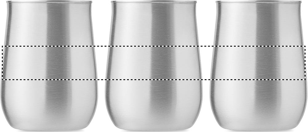 Recycled stainless steel mug 360 16