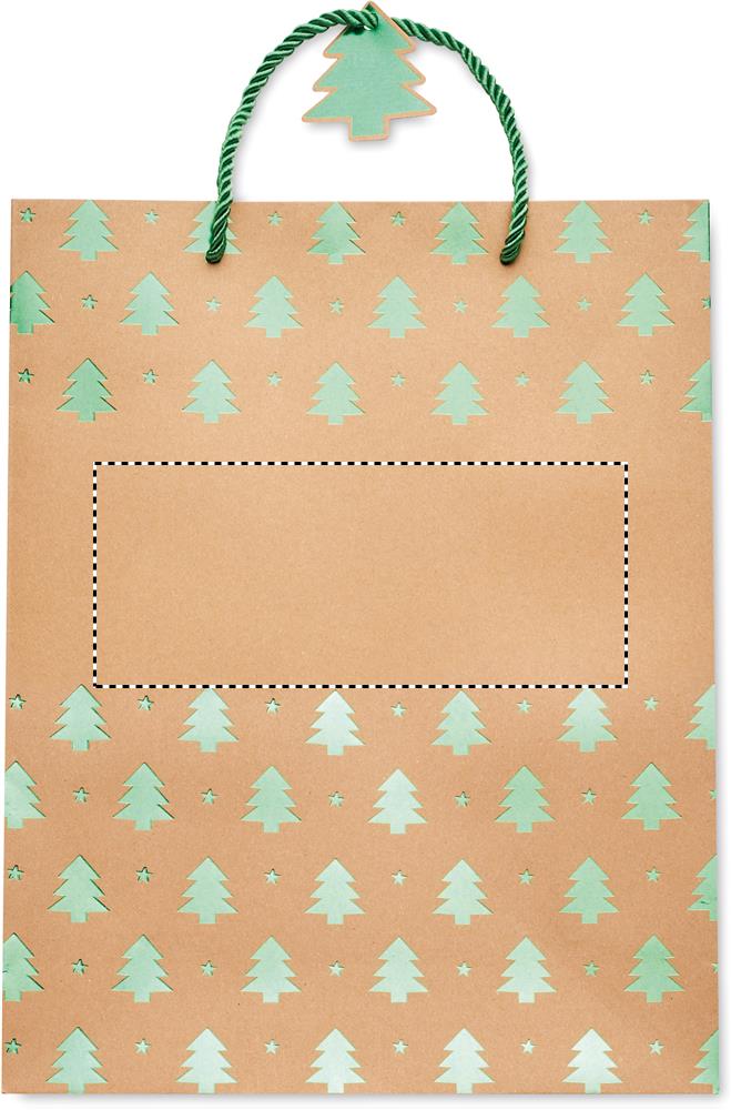 Gift paper bag with pattern front 09