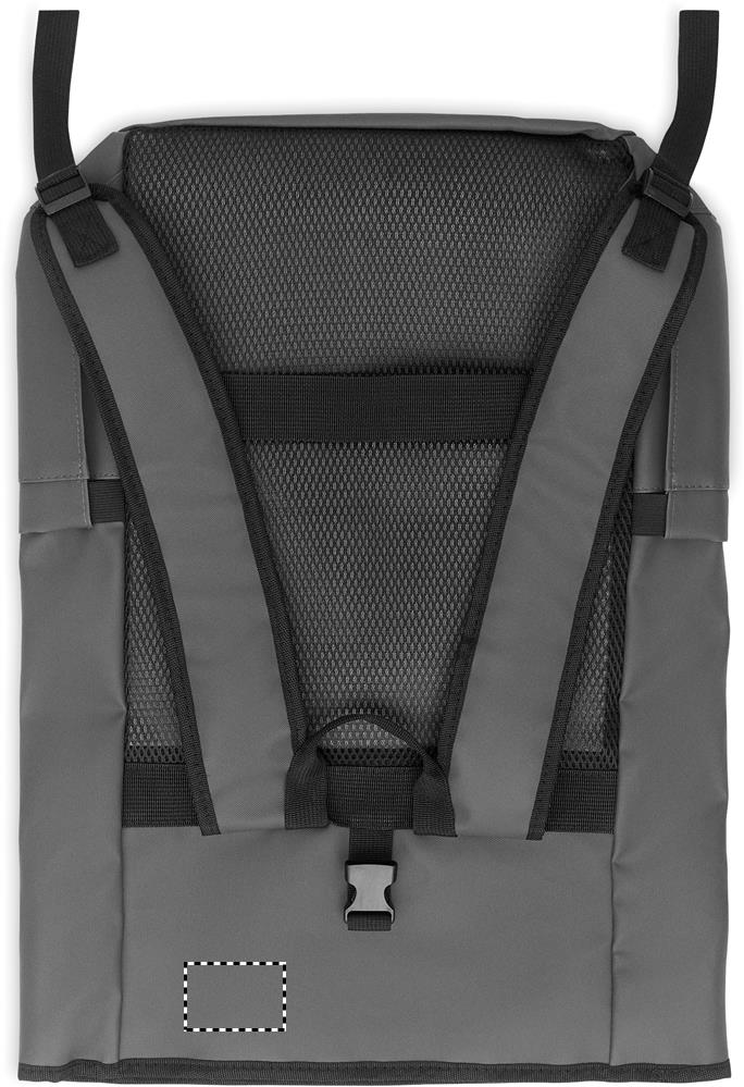 Zaino Rolltop per laptop 600D top right 15