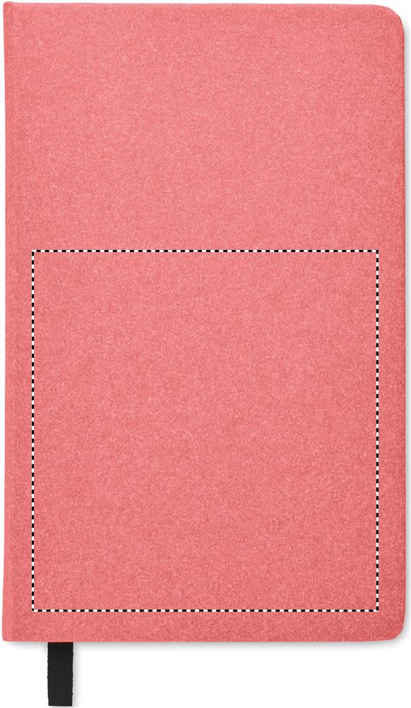 A5 recycled page notebook front debossing 05