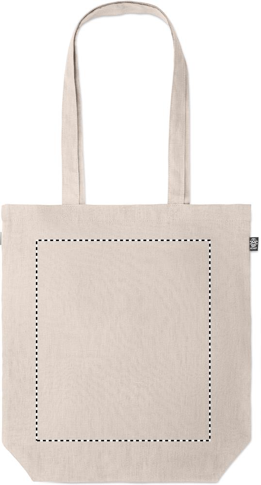 Shopping bag in hemp 200 gr/m² front td1 13