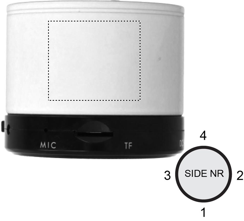 Round wireless speaker side 2 06