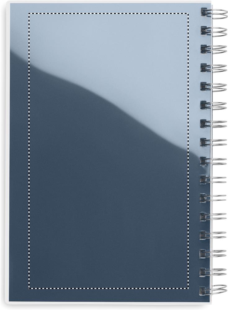A5 RPET notebook recycled lined transparent back 04