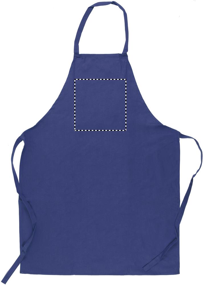 Kitchen apron in cotton front 04