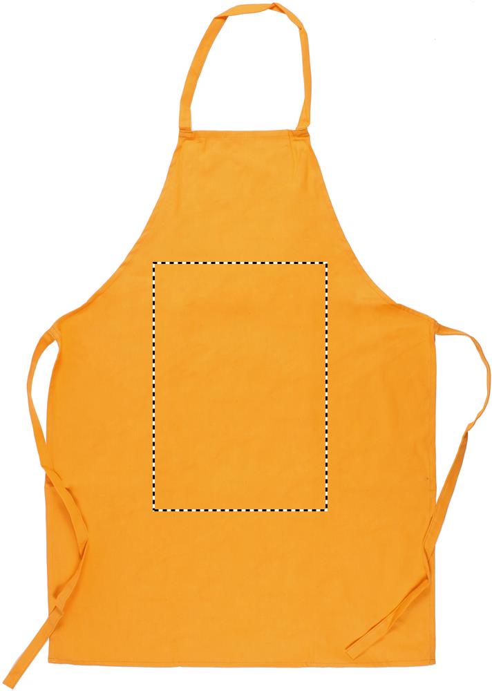 Kitchen apron in cotton front middle 10