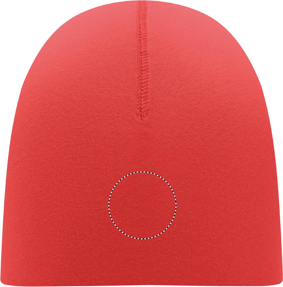 Unisex beanie in cotton front center 05