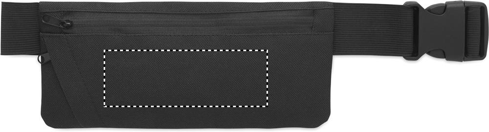 Sports waist bag 600D RPET front 03