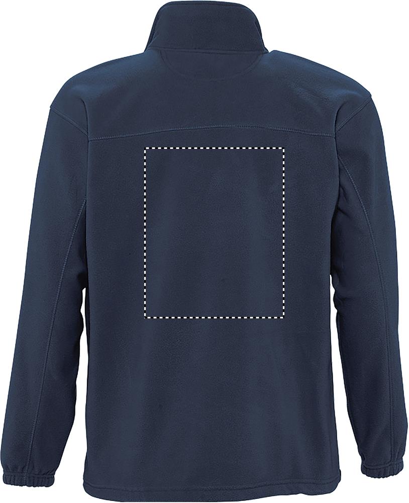 NORTH Zipped Fleece Jacket back ny