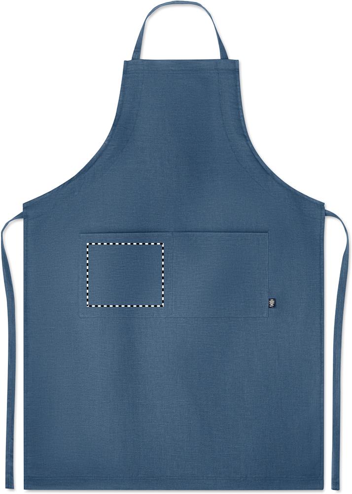 Hemp adjustable apron 200 gr/m² front pocket right 04