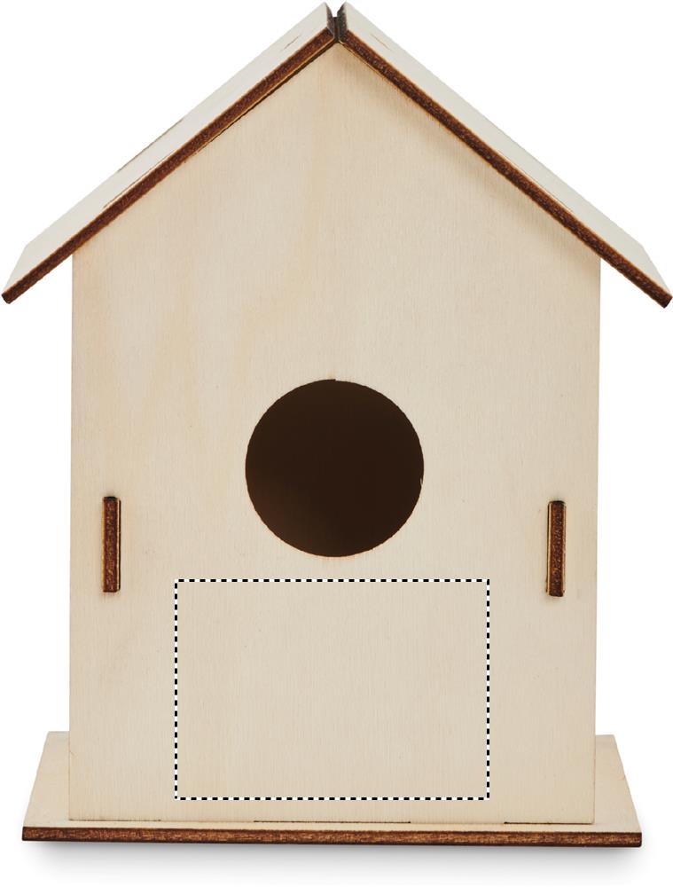 DIY wooden bird house kit front 40