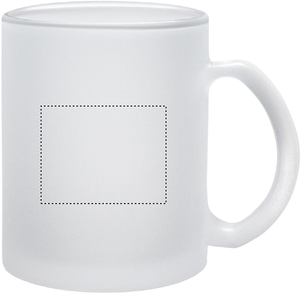 Glass sublimation mug 300ml right handed 26