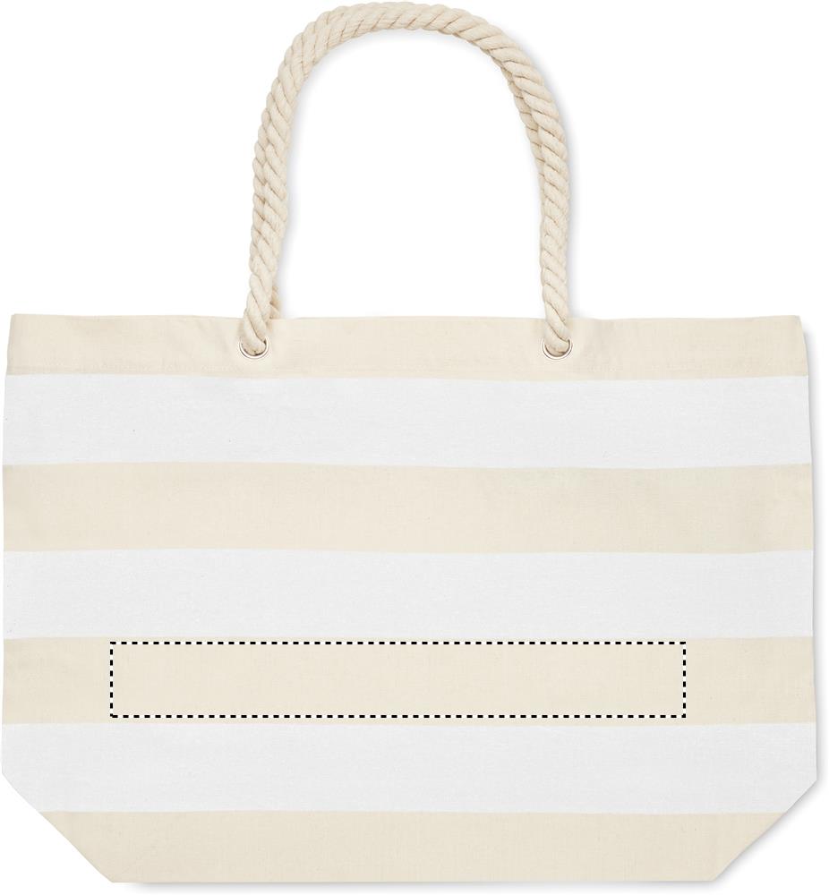 Cotton beach bag 220 gr/m² stripe 3 06