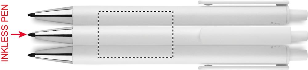 Recycled aluminium pen set roundscreen inkless 06