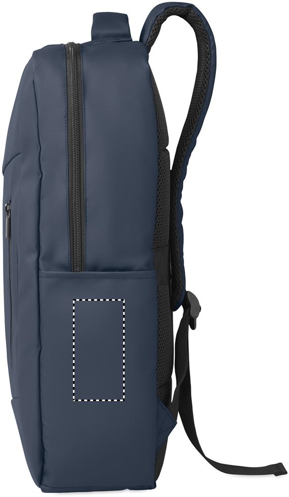 15" PU RPET laptop backpack right pocket 04