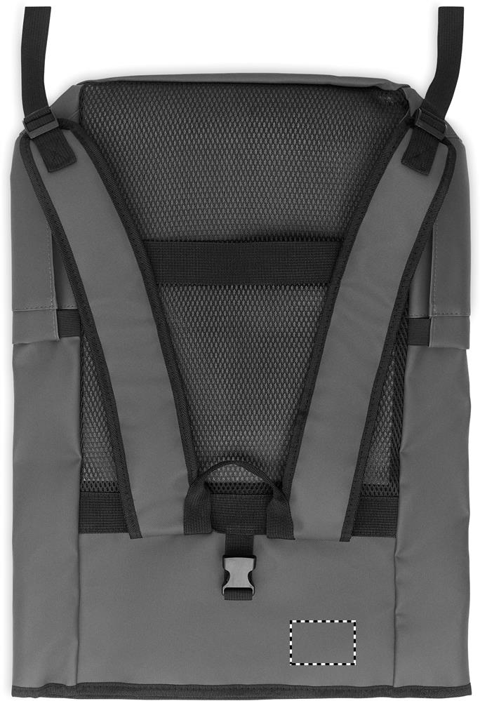 Zaino Rolltop per laptop 600D top left 15